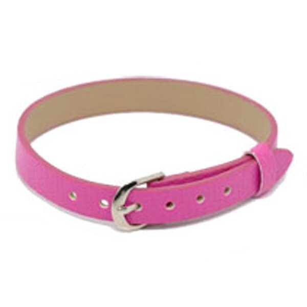 1 Kunstleder Armband 22cm Uhrenarmband pink