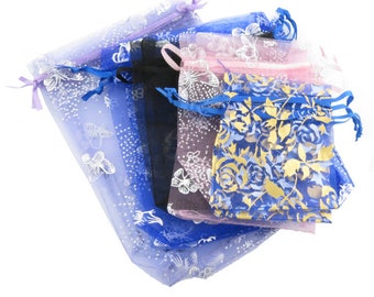 Organza sac 5 variantes 10 morceau mix