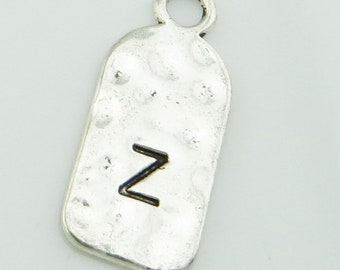 Letter Pendant "Z" 12mmx 27 mm Antique Silver