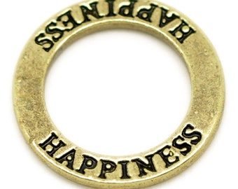 XL Ring Connector 22 mm "Happiness" (cheerfulness)