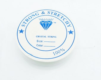 6,5m Silikon Schnur 0,8mm (0,35€ pro m) Gummi elastic Rolle Stretch Band Faden