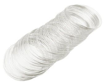 Spiral Wire 55 mm 0.5 mm 100 coils Silver
