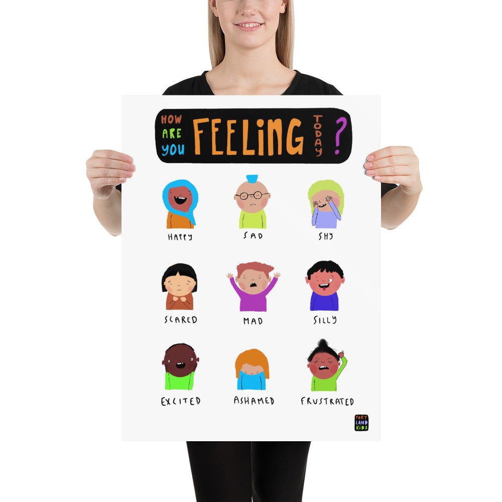 How Are You Feeling Today Portland Kids Poster Etsy