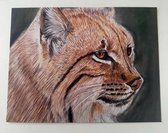 Lynx Print, Wall Decor, Lynx Art, Illustration, Wildlife, Fine Art Print
