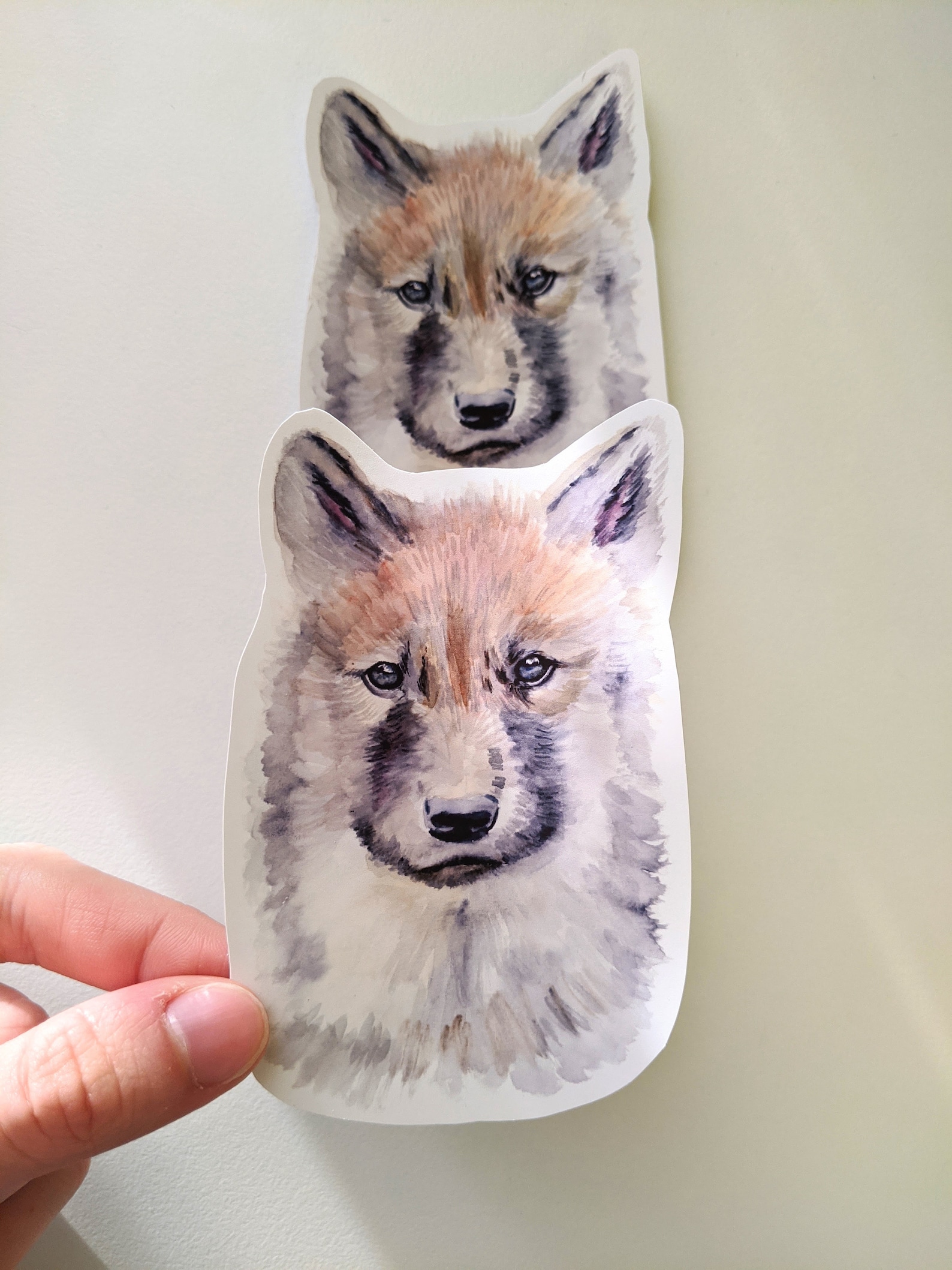 Wolf Pup Stickers Adorable Wolf Pup Vinyl Stickers for Water Etsy