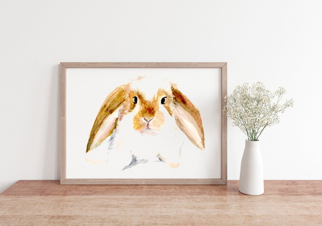 Small Rabbit Print Bunny Print, 8