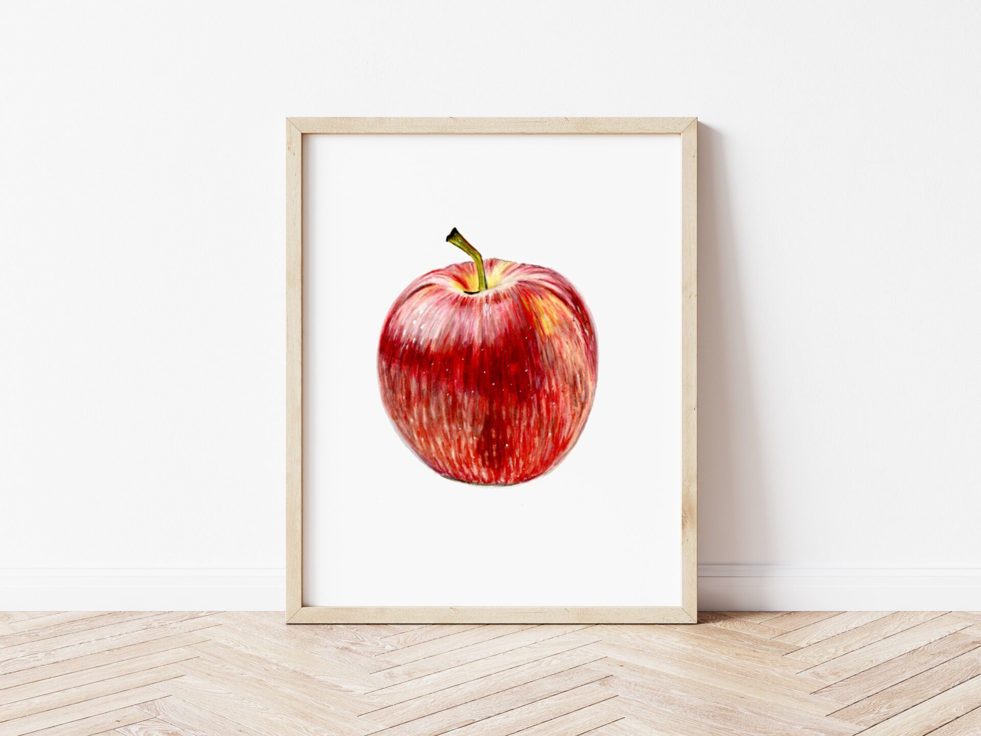 How To Draw an Apple Easy Step By Step Tutorial - Made with HAPPY