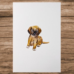 MINI Pet Portraits, Watercolor Pet Portrait, Quick and Affordable Pet Painting, Pet Memorial Gift