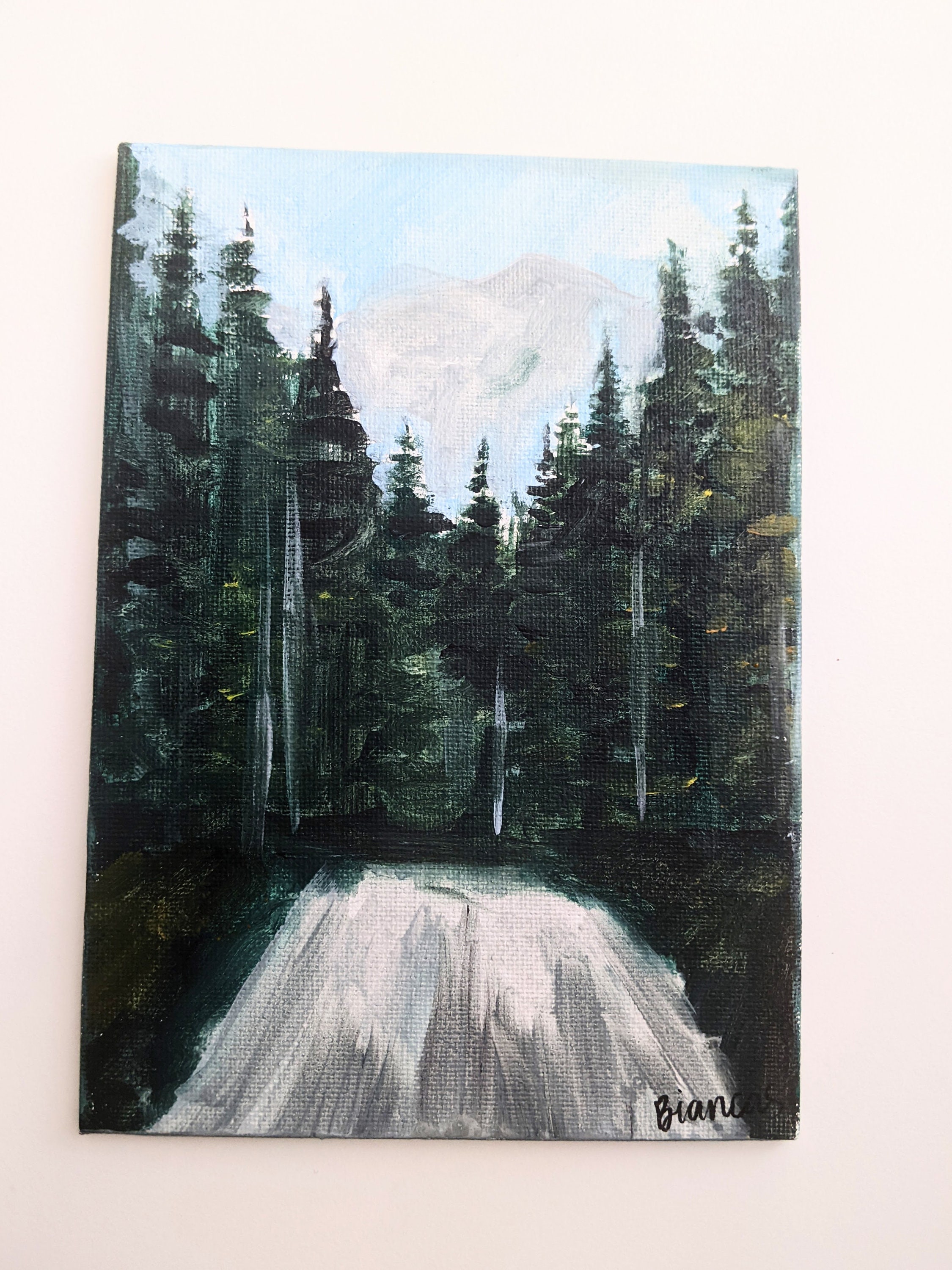 Acrylic Pine Forest Painting | 5\, image size:2250x3000