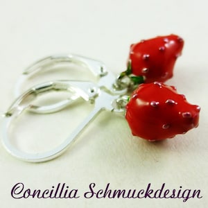 Orecchini fragole piccole