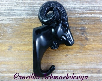 Wall hook Aries black