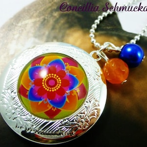 Medaillon Mandala Blume