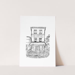 Paris, Modern Line Drawing, One Line Drawing, Line Art Print