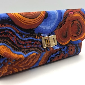 Großes Damen Portemonnaie "Wolke", Frauen Geldbörse XL, Geldbeutel für Kunstliebhaber.