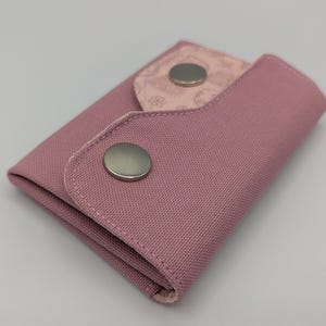 Kleiner Geldbeutel, Damen Portemonnaie, Damen-Geldbörse, Mini Geldbörse "Rosatraum"