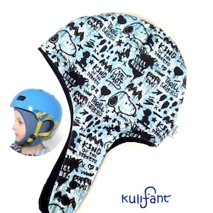 Unterziehmütze Unterhelmmütze Jerseymütze kopfnah für Rad/Ski/Snowboard/Skaten/Reiten/ Fahrradhelm kids toddler Kindermuster Jersey