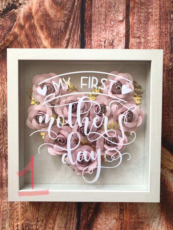Download Mother S Day Shadow Box Shadow Box Paper Flowers Etsy
