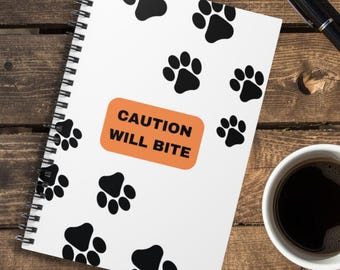 Caution Will Bite Vet Tech Journal, Animal Care Notebook