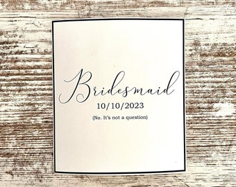Custom Wine Label, Personalized Bridesmaid Proposal Wine Label, Maid of Honor Proposal Wine Label,