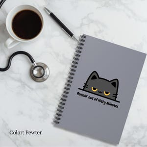 Veterinary Care Journal – Vet Tech, DVM, Pre-Vet , Daily Notes, Medical Notebook Pewter