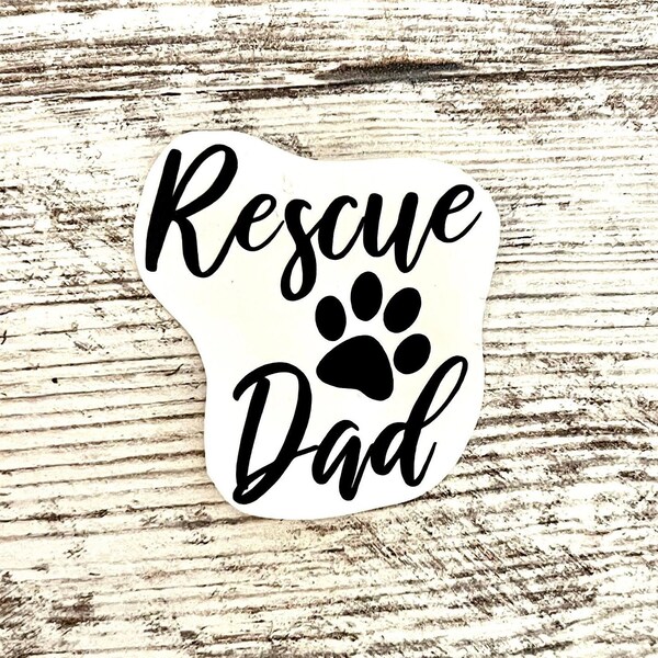 Rescue Dad, Vinyl Decal Sticker