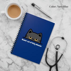 Veterinary Care Journal – Vet Tech, DVM, Pre-Vet , Daily Notes, Medical Notebook Navy Blue