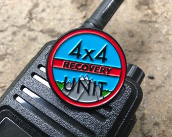 4 x 4 Recovery Unit Offroad zacht emaille pins