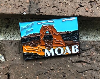 Greetings From Moab Enamel Pin