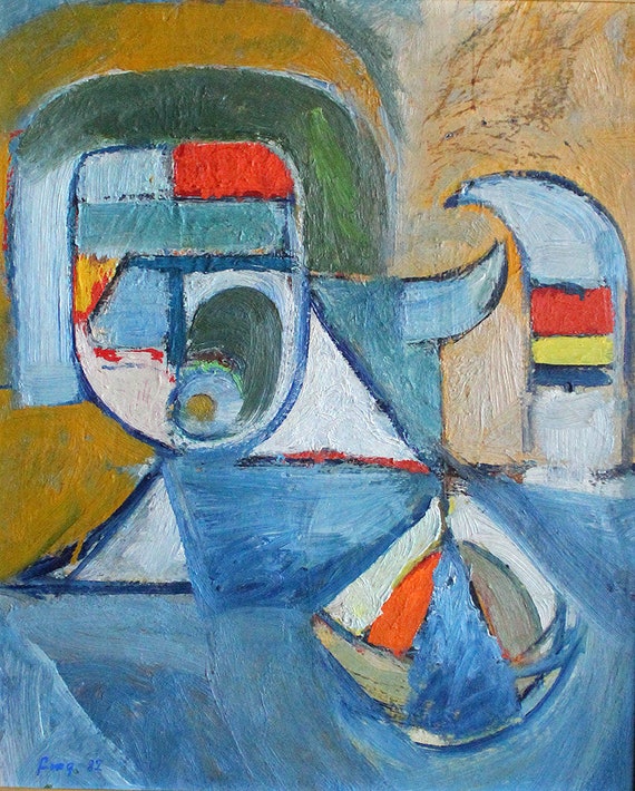 Abstract Oil Painting of a Sphinx by Bagrat Grigoryan Etsy
