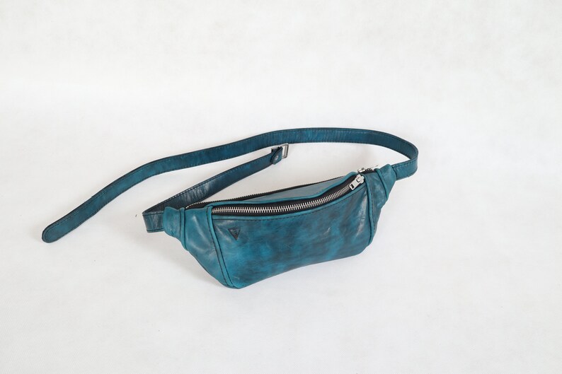 light blue bum bag