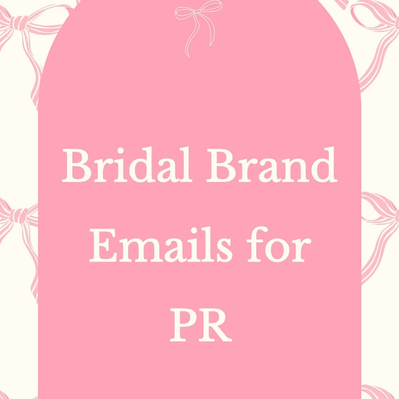 Brands to Email for Bachelorette Party Etsy