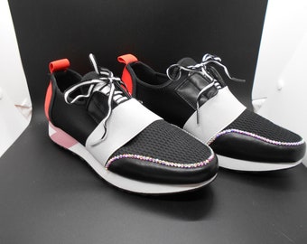 bedazzled wedge sneakers