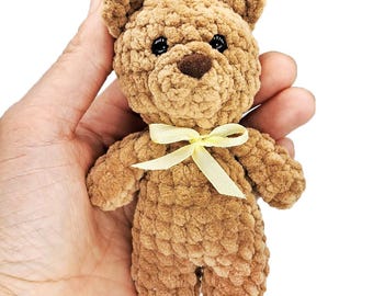 Mini Teddy Bear Crochet Pattern, Amigurumi Tutorial (PDF Pattern)