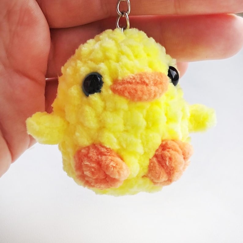 Crochet Chicken Keychain Pattern, Amigurumi Tutorial (PDF Pattern) - Etsy