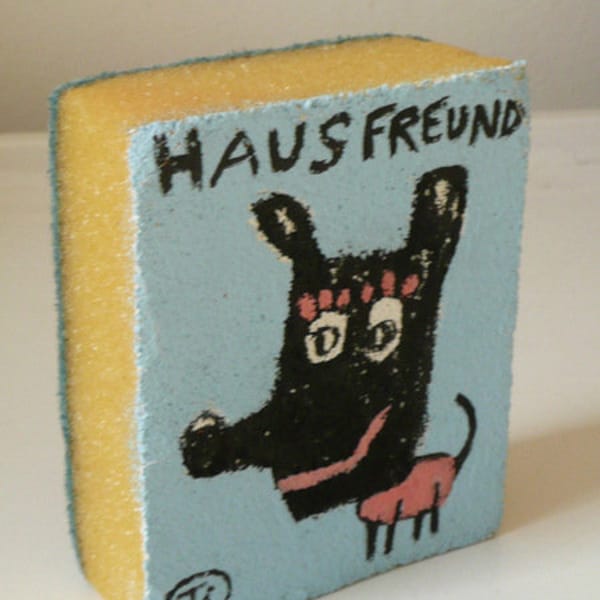 Cleaning sponge "Friend of the house" - Putzschwamm "Hausfreund"