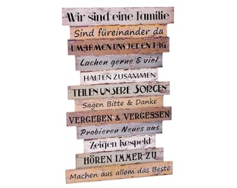 Wandspruch Familie Etsy