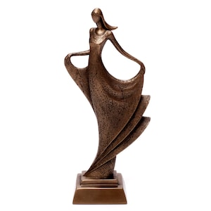 Sculpture danseuse femme figure décorative danseuse figure bronze résine statue debout femme décoration mariée
