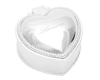 Jewelry box heart silver-plated silver jewelry box jewelry box jewelry box jewelry box box jewelry box love box