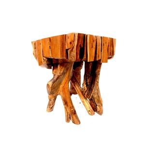 Driftwood stool side table driftwood root wood stool natural wood stool small root table flower stool footstool root wood furniture