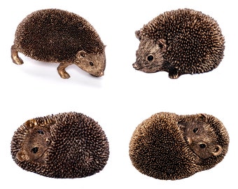 ハリネズミのフィギュア合成樹脂とブロンズ彫刻ハリネズミの置物ハリネズミの装飾フィギュア手作り動物のフィギュアハリネズミの装飾ガーデンフィギュア秋