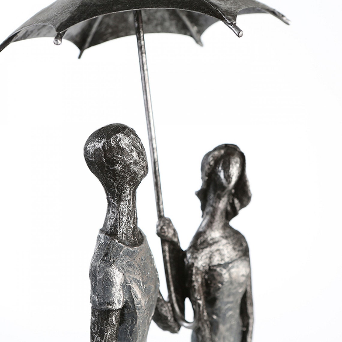 Abstract Sculptures Love Couple Figure with Umbrella from image 4