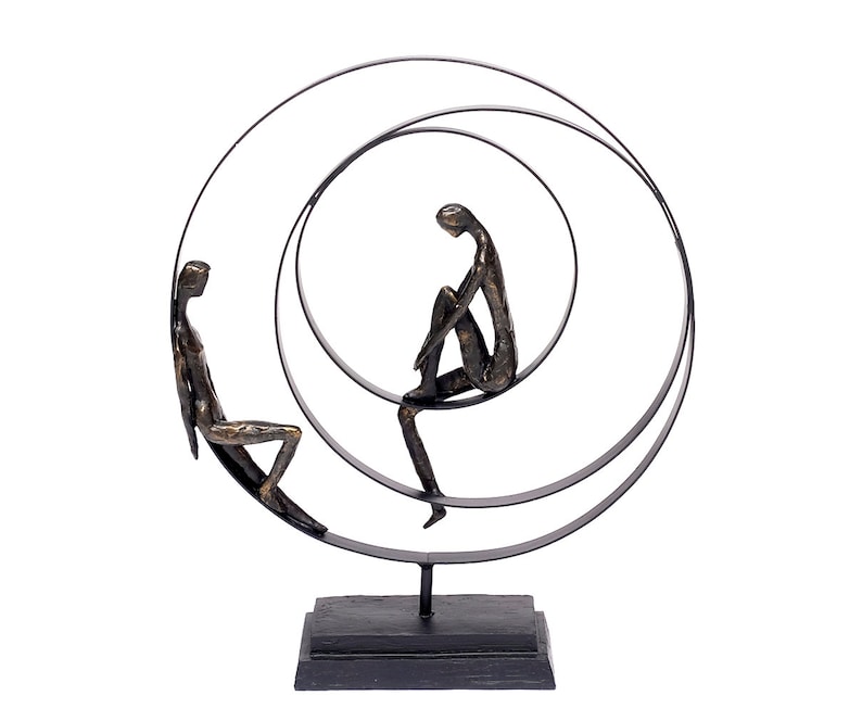 Design Sculpture Friendship Polystone Decoration Figure image 0