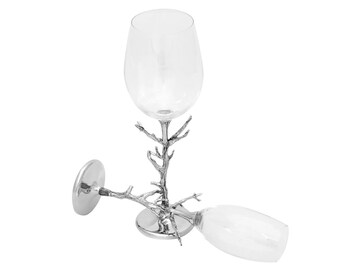 Design Exclusive Wine & Champagne Glasses Bordeaux Goblet Red Wine Glasses Sparkling Wine Glass with Metal Wine Glass Sparkling Wine Glass Champagne Glass Wedding New