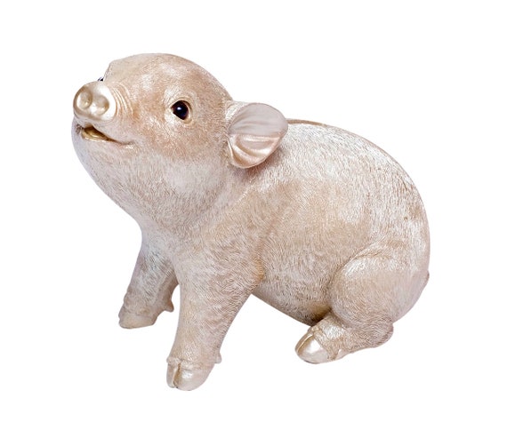 Tirelire - Cochon - Avec clé - Céramique - 15,5x11,5cm