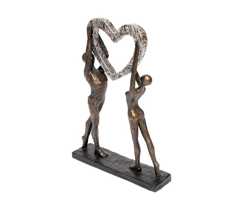 Design Sculpture Heart Art Stone Abstract Art Figure Bronze image 4