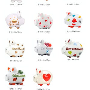 Piggy bank wedding wedding gift money box pig money box money gift money box money gift engagement money box hearts rings