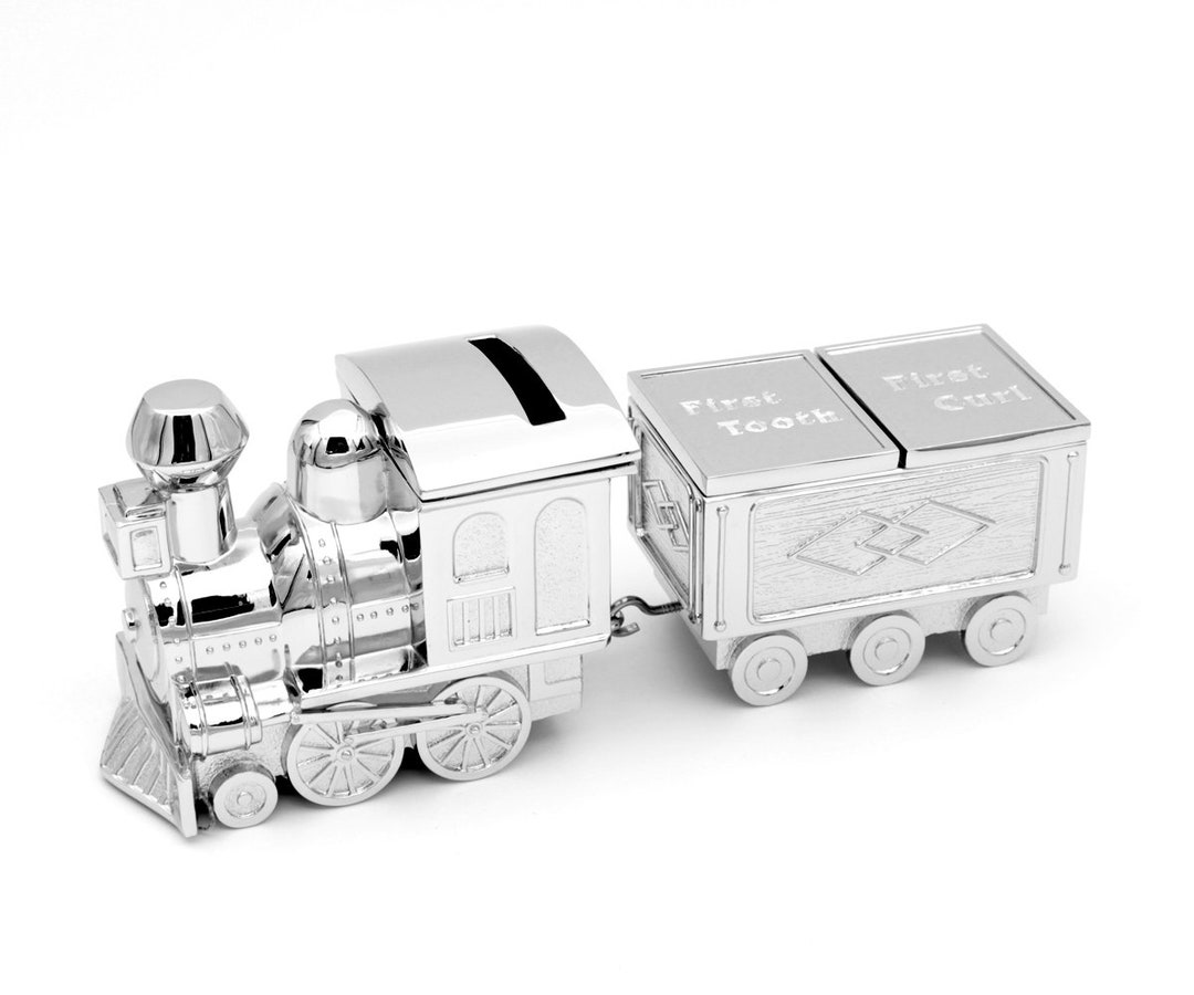 Children's Train Money Box With Milk Tooth Box - Etsy UK