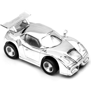 Raceauto spaarpot verzilverd aanslagbestendig geld cadeau voor jongens zilveren kinder spaarpot glanzende spaarpot auto raceauto nieuw