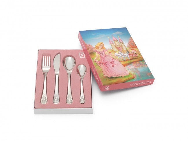 show original title Details about   Children Cutlery Bead Glutton 4 pieces including engraving-KB084 