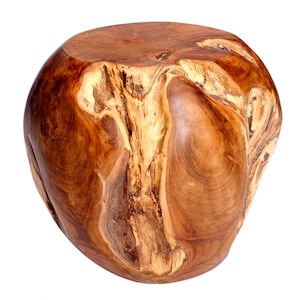 Teak wood stool round solid seat stool natural real wood stool teak wood stool heavy root stool root teak teak root side table